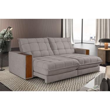 Imagem de Sofá Retrátil Berlim 1,80m 2 Lugares Molas Ensacadas Txr Bege