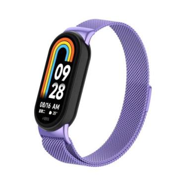 Imagem de Pulseira Magnética De Metal Para Xiaomi Band 9/8 Com Laço Milanês Inte