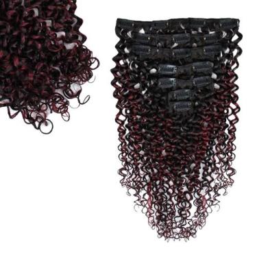 Imagem de Extensões Clip In SIYUSI Kinky Curly 100% Brazilian Remy Hair