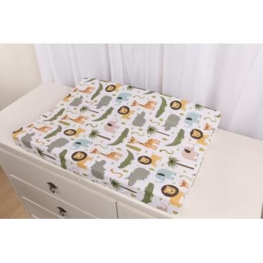 Imagem de Trocador De Fraldas Anatômico Impermeável Cômoda Menino (Floresta)