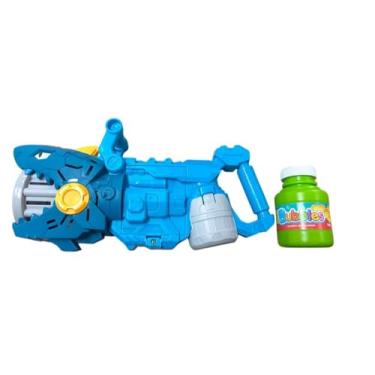 Imagem de Lançador de Bolhas Tubarão Azul, Brinquedo Infantil 3+ Anos, Plástico + 1 frasco de Bolhas de 700ml