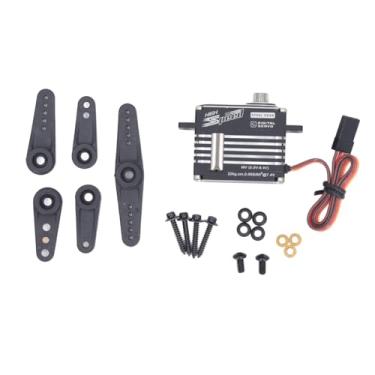 Imagem de SPYMINNPOO Servo RC, Servo Digital de Drone de Liga de Alumínio Com Alto Torque, Engrenagem de Metal, Design Leve para Helicóptero, Barco e robô Inteligente