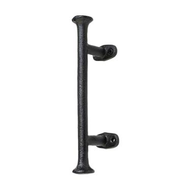 Imagem de Bothyi Puxador de portão de ferro fundido, puxador de porta de celeiro, acessórios resistentes, criativo, durável, instalação rápida, rústico, multiuso, Médio