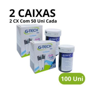 Imagem de Tiras Reagentes Gtech VITA para Medição de Glicose e Glicemia, 2