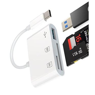 Imagem de Hub USB C TF leitor de cartão micro SD OTG 3.0 porta de ancoragem adaptador multiportas para iPhone15 Pro Max Plus para iPad Pro Tipo-C Memory Dongle Thunderbolt Flash Drive cabo para Galaxy S23
