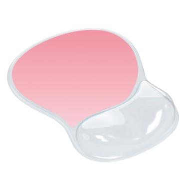 Imagem de AUPET Mouse pad ergonômico com suporte de pulso em gel – Tapete de mouse antiderrapante com almofada de gel de memória confortável – Alivia a dor no pulso – Padrão de designer para escritório em casa