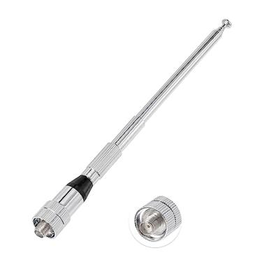 Imagem de Bingfu Antena de rádio amador UHF VHF de banda dupla portátil amadora 136-174 400-470 MHz Antenas telescópicas de alto ganho de 5 seções para Wouxun Baofeng BF-F8HP UV-5R UV-82 BF-888S