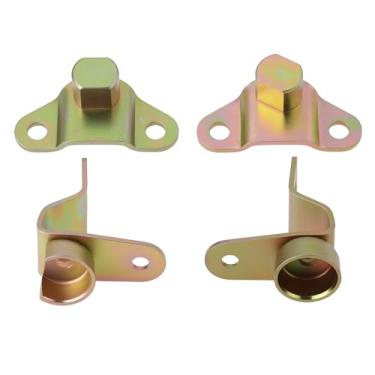 Imagem de eMagTech Kit de dobradiça de porta traseira de carro 4 peças 15074252 15074253 15078745 15078746 compatível com Chevy Silverado 1999-2006