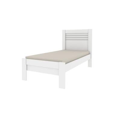 Imagem de Cama Solteiro Safira Tcil Móveis Cor:branco