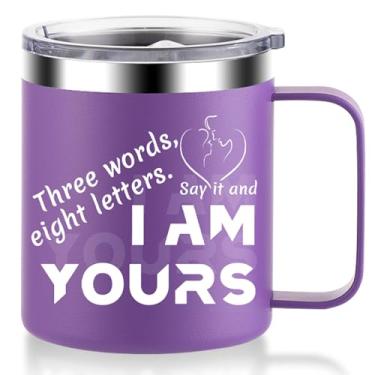Imagem de Lifeaider Presentes de Natal para sua namorada esposa - Caneca de café I Am Yours Presente para Dia dos Namorados, aniversário e aniversário - Presentes pensativos I Love You para mulheres e casais