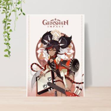 Imagem de Genérico, Quadro Decorativo Jogo Genshin Impact A4 | Placa MDF 013
