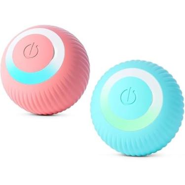 Imagem de Bola Inteligente Interativa para Pets – Anda, Gira e Mexe Sozinha – Brinquedo Automático para Gatos e Cachorros, Estímulo e Diversão Garantida (COR SORTIDA)