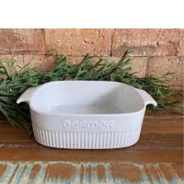 Imagem de Assadeira Travessa Refrataria Porcelana Branca 21x21x7cm e 1.75litros 