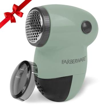 Imagem de Farberware Barbeador de tecido e removedor de fiapos para roupas – barbeador de fiapos operado a bateria com lâminas triplas, barbeador de suéter para remover bolinhas para roupas, sofá, móveis, fuzz