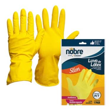 Imagem de Luva borracha/latex SL 01 amarela"P" NOBRE CA 41780