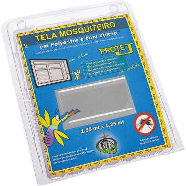 Imagem de Tela Mosquiteiro Cinza Com Velcro 1,25 X 1,55 Metros - 401-prot.b - Victoria Reggia