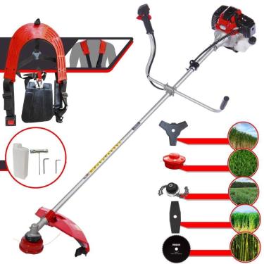 Imagem de Roçadeira Robusta Rt43l 43cc 1,7hp + Faca 2p 80d E Trimmer