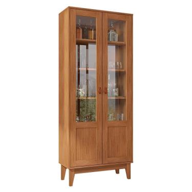 Imagem de Cristaleira Lyra 2 Portas Cedro - Casa D Cedro