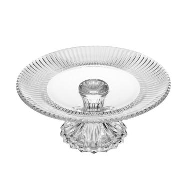 Imagem de Prato Para Bolo 25 Cm De Cristal Com Pé Renaissance Lyor