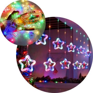 Imagem de Pisca Cascata Noel árvore Natal Leds Colorido 3,5m 110v-220v