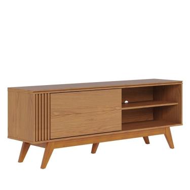 Imagem de Rack Para Sala De Estar Tv 60 Pol Quebec C04 Freijó - Lyam Decor