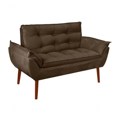 Imagem de Namoradeira Opala Elegante Suede Marrom