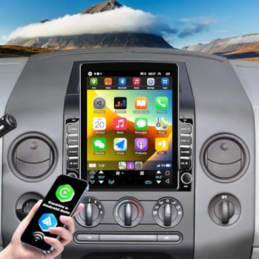 Imagem de Estéreo automotivo de 9,7 polegadas para Ford F-150 2004 2005 2006 2007 2008 com Carplay/Android Auto, unidade de rádio estéreo automotivo com tela sensível ao toque com Bluetooth SWC GPS WiFi BT FM