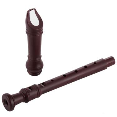 Imagem de Instrumento de gravador soprano com dedilhado barroco, bolsa de armazenamento, gravador de plástico de imitação de madeira estilo alemão, chave C, adultos, iniciantes, para instrumento de gravação