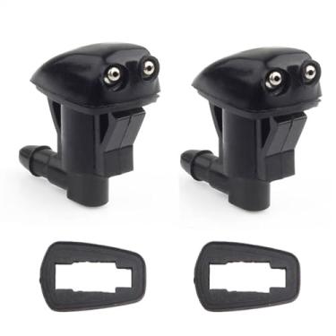 Imagem de Bocal de pulverização de lavador de para-brisa para Grand para Cherokee WK 2005 2006 2007 2008 2009 2010 2011 OE: 55079049AA Bomba de lavadora de para-brisas dianteiro de carro Bocal de pulverizador