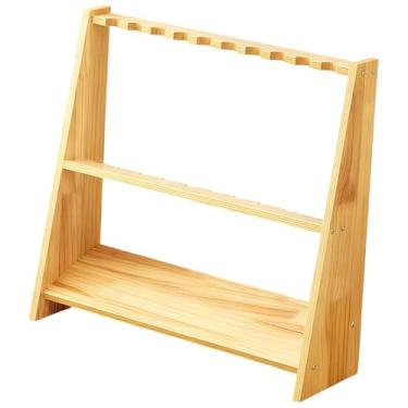 Imagem de Lljsszr Suporte para Taco de Sinuca, Apenas Suporte para Tacos de Sinuca, Suporte Vertical para Tacos, Gabinete de 2 Níveis