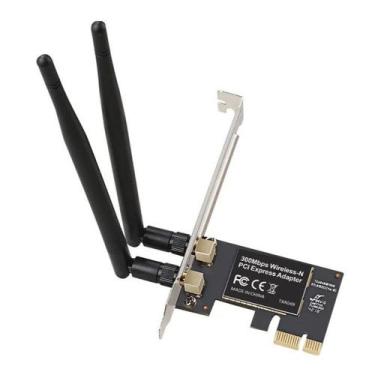 Imagem de Placa PCI-Express Wi-Fi KP-T118 2 Antenas 300Mbps - Keedi