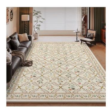 Imagem de HGTRH Tapetes de área para quarto, sala de estar, estilo boêmio, lavável, TPR antiderrapante, pilha não grossa para sala de jantar, cozinha, escritório, N 1,8 x 2,5 m