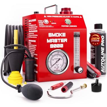 Imagem de AutoLine Pro Máquina de fumaça automotiva | Modelo 9000 | para EVAP, detecção de vazamento a vácuo - vermelho