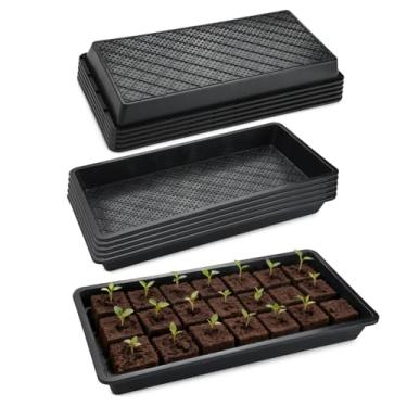 Imagem de RooTrimmer Pacote com 10 bandejas de malha 1020, bandejas inferiores de malha 1020 com furos, 50 cm x 25 cm, planos de propagação resistente para microgreens, início de sementes, blocos de solo