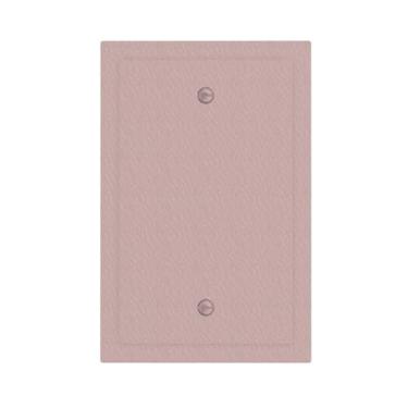 Imagem de WUYOCHA Placa decorativa para interruptor de luz rosa 1 gangue sem dispositivo, capas de tomada em branco únicas, placas de parede para tomadas elétricas, placa frontal para quarto, cozinha, decoração