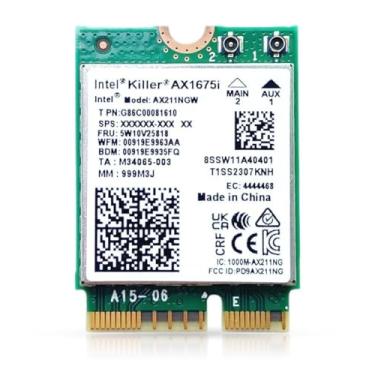 Imagem de HighZer0 Electronics AX1675i Killer Series Upgraded WiFi 6E Adapter | Gaming WiFi Adapter | CNVio2 M.2 Wifi Card | 2.4 Gbps WiFi for PC | Bluetooth 5.3 Support | Requires Intel 11th+ Gen CPU