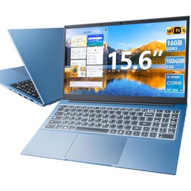 Imagem de SGIN Laptop de 15,6 polegadas, 16 GB de RAM, SSD de 1024 GB, laptops com Core I3, Win 11, notebook portátil, tela IPS FHD, WiFi 6, ângulo aberto de 180°, teclado retroiluminado