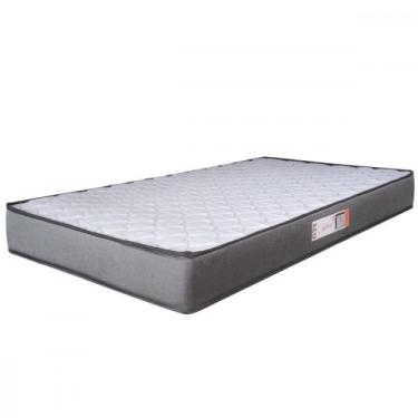 Imagem de Colchão Solteiro Espuma D33 Pro Confort 88x188x14cm Cinza com Branco H