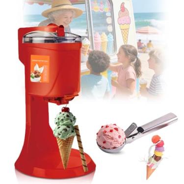 Imagem de MáQuina De Sorvete De Massa De 15w, MáQuina De Sorvete DoméStica Com Coletor De Bolas De Sorvete,Grande Capacidade De 1000ml Para Fazer Smoothies E Milkshakes