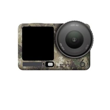 Imagem de Película protetora para câmera DJI Osmo Action 6, adesivo de película protetora WUNIAK resistente a arranhões e ao desgaste, à prova d'água e à prova de sol, pode ser colado repetidamente, (camuflagem