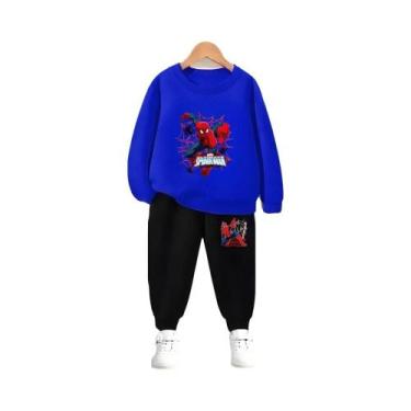 Imagem de Conjunto De Moletom E Calças Do Homem-Aranha Para Meninos, Casual De O