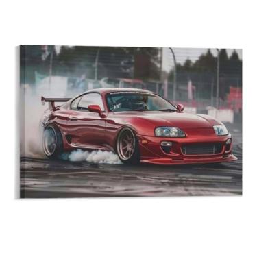Imagem de HouLaiZhe Drift Sports Jdm Car Sup Posters Tela Estética Decoração de Parede Pintura de Parede Impressões Sala de Galeria Decoração de Parede para Quarto Sala de Estar Escritório 11 x 17 polegadas (28