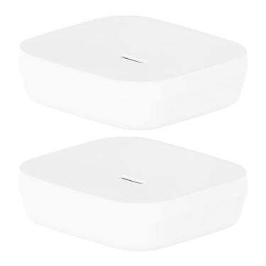 Imagem de 2X Saboneteira De Pia Bancada Lavabo Banheiro Ou Aura Branco