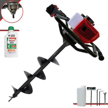 Imagem de Perfurador De Solo Anmax Gs520b + Broca + óleo Stihl