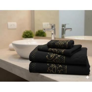 Imagem de Kit Toalhas Exuberance 4 Peças 100 Algodão  2 Banho 2 Rosto  Alta Abso