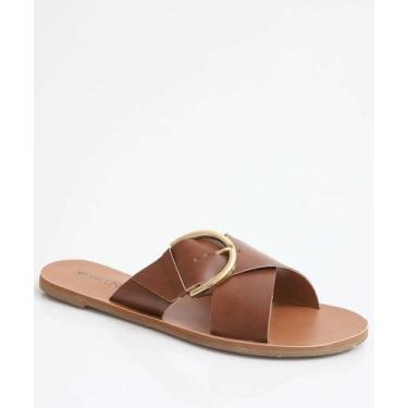 Imagem de Rasteirinha Feminina Via Uno Marrom-96036, Marrom, 35