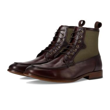 Imagem de Stacy Adams Bota masculina Brumley Moc Toe com cadarço, Marrom multi, 43