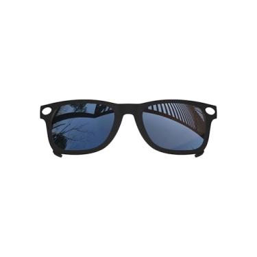 Imagem de MYCOURAG Armação preta de lentes polarizadas com proteção UV para óculos de sol Ray-Ban Meta Wayfarer RW4008-53-22 – Armação de óculos de sol com revestimento espelhado de titânio polarizado