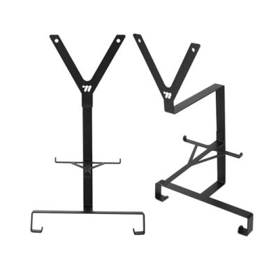 Imagem de Rack de montagem na parede para equipamentos de bicicleta, suporte para pendurar capacete de bicicleta