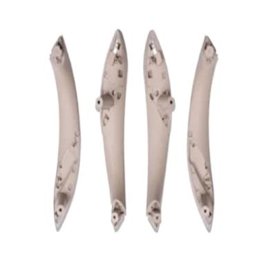 Imagem de Porta interna alça puxar guarnição capa acessórios do carro 51417279311 compatível para bmw série 3 2014-2018 f30 316d 318d 320d f31 320i 325d(Beige)